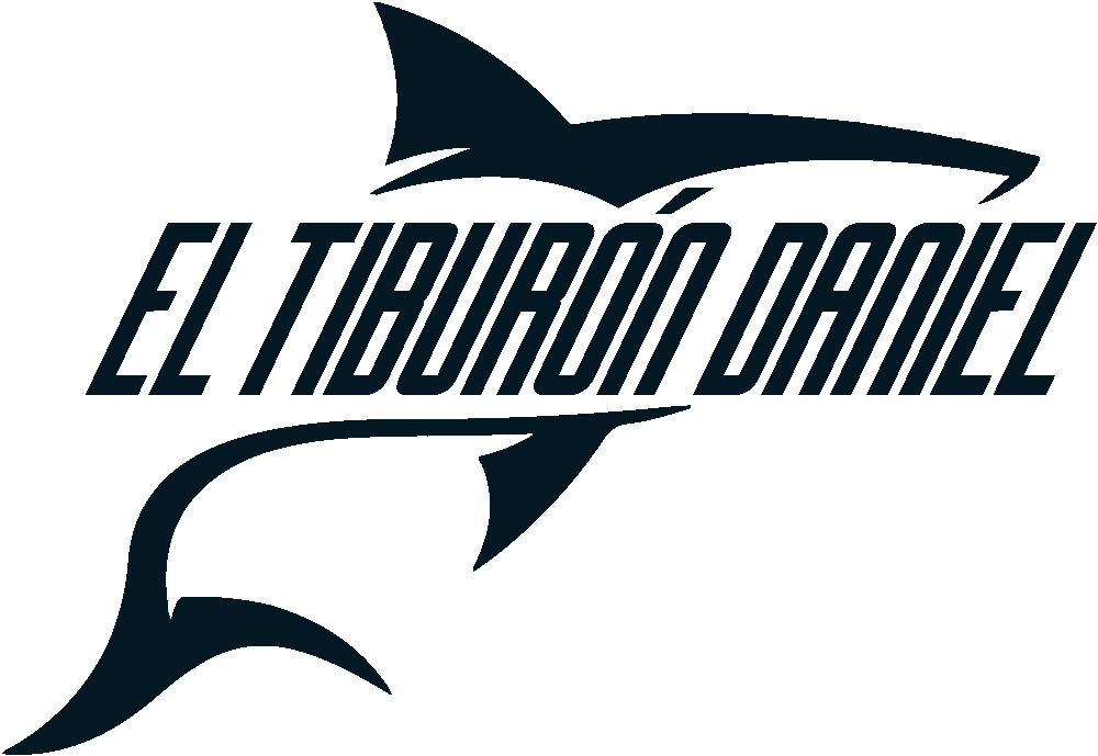 Logo azul oscuro del Tiburón Daniel